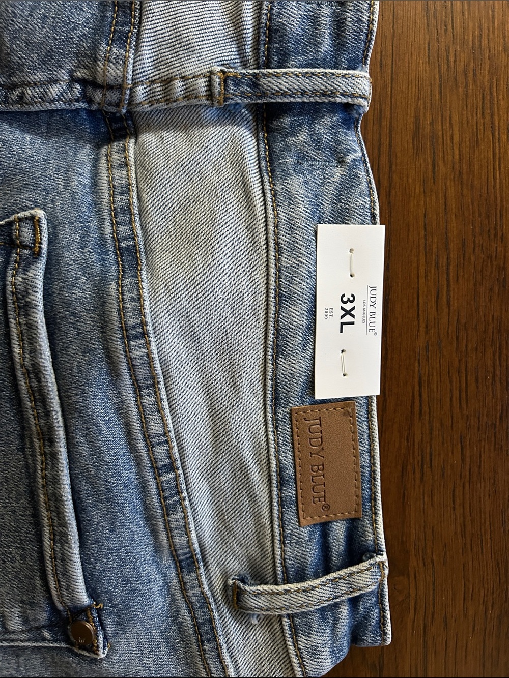 Judy Blue Medium Blue High Waist Denim Shorts - Picture 4 of 4